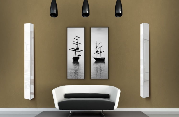 Поворотный шкаф в белом глянцевом стекле Иглу Шелф Беленый дуб_1