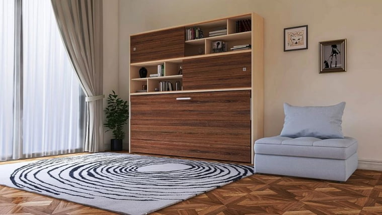 Кровать-трансформер Смарт 3 с полками Венге_1