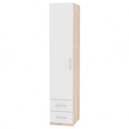 Шкаф распашный Риал(Х18)230х45х45ручкарейлинг160мм(ДСС-Белый) / Риал(H18)230х45х45ручкарейлинг160мм(ДСС-Белый)_0