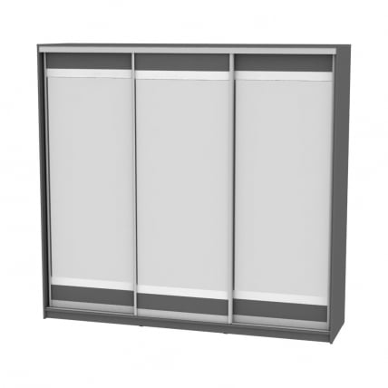 Шкаф-купе B-230х235х60-1(Графит-D10D10D10)_0