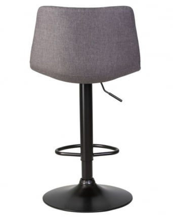 Стул барный DOBRIN TAILOR BLACK (серая ткань (188-55)) 2 шт_5