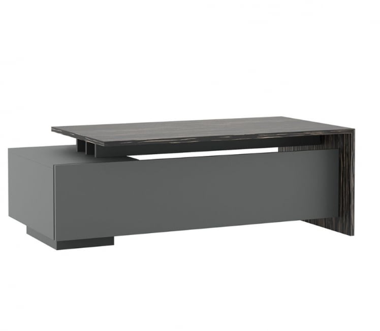 Стол письменный на опорной тумбе DALI DLI37210012 Эбен Антрацит_1