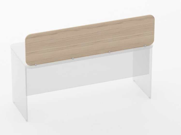 Экран разделительный прямой Glassy 5.14.16 Орех_1