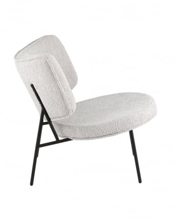 Кресло District Lounge букле Светло-серый_2