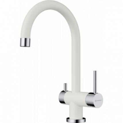 Смеситель Omoikiri Yamada-Wh Латунь/Гранит/Белый_0