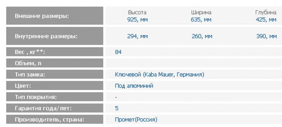 Депозитная ячейка DB-6 S.DGL_1