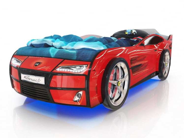 Кровать-машина Kiddy Красный_1