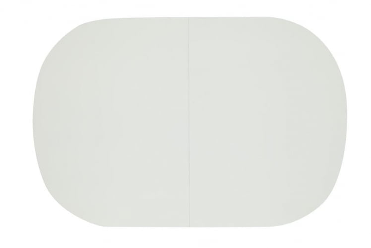 Стол обеденный раскладной BOSCO (Боско) основание бук, столешница мдф, 120+30*80см, Белый + Коричневый_3