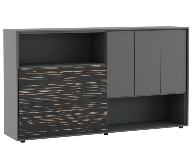 Шкаф средний DALI DLI37252012 Эбен Антрацит_0