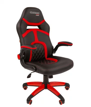 Кресло геймерское CHAIRMAN GAME 18 Черный Красный_0