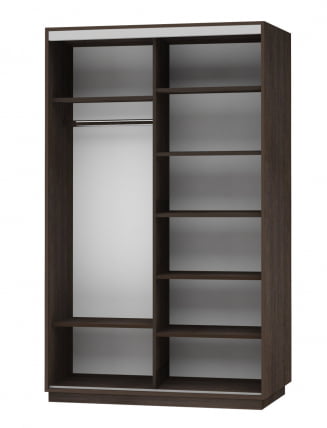 Шкаф-купе двухдверный Экспресс Дуо 1400х2200h Лондон/Венге_1