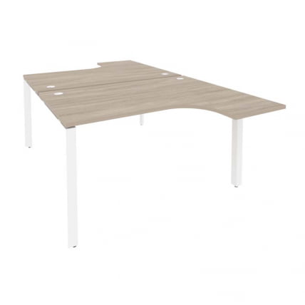 Рабочая станция на П-образном м/к ONIX O.MP-D.SA-3 Дуб Аттик/Белый_0