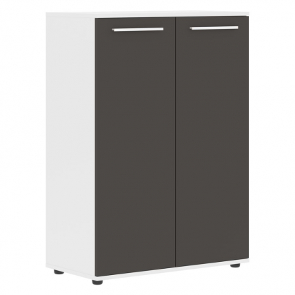 Шкаф с глухими средними дверьми EDIS EMCS 85.1 Мокко Белый Белый_0