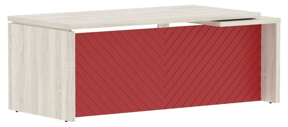 Стол руководителя левый Torr LUX TLCT 209 L Сосна Эдмонд Красный_0