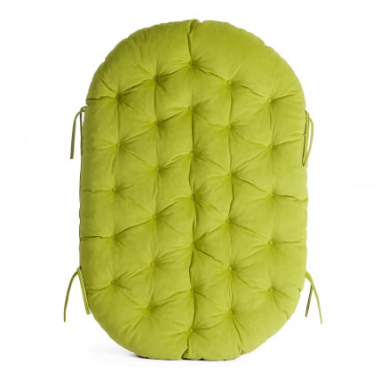 Диван MAMASAN/МАМАСАН 23/02 W /с подушкой/ подушка 182х119 см, 169х102х80 см, Antique brown (античный черно-коричневый), флок, олива, 23_14