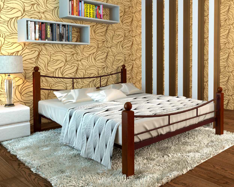 Кровать София Lux plus 1800х1900 Медная шагрень_1