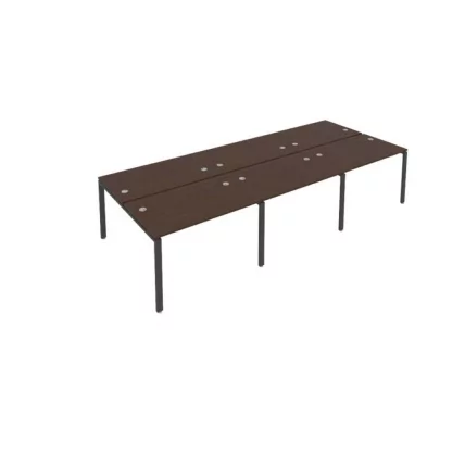 Рабочая станция на 6 раб.места Metal System Б.СМ-6.2 Венге/Антрацит_0