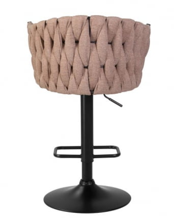 Стул барный DOBRIN LEON (коричневая ткань (LAR 275-3)) 2 шт_5