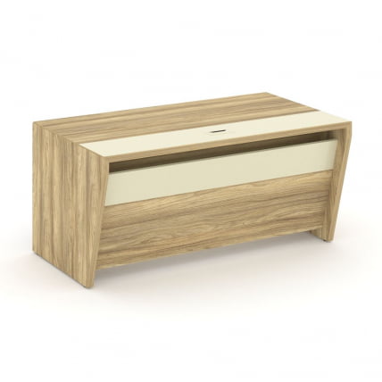 Стол руководителя прямой без тумбы Corner COR.SR-16 Гикори Песочный Ваниль_0