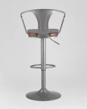 Стул барный TOLIX ARMS SOFT Серебристый_3