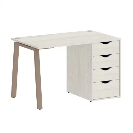 Стол письменный HOME OFFICE VR.SP-3-118.4.A Дуб Наварра/Мокко металл_0