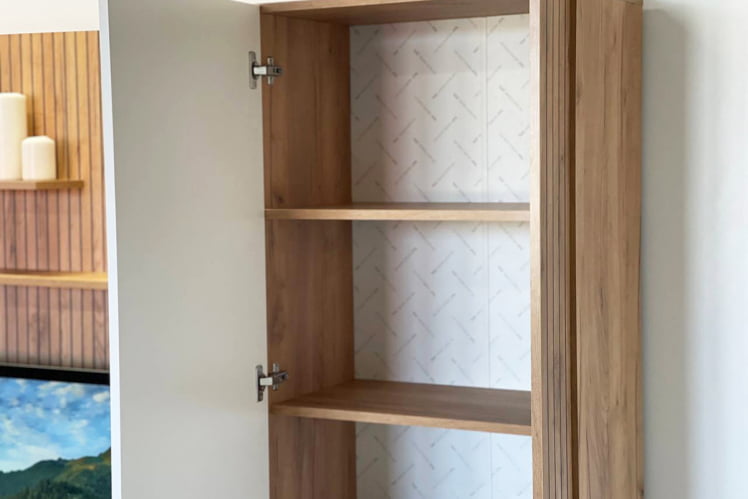 Шкаф двухдверный Моди MGM-02 дуб крафт золотой/белое дерево_6