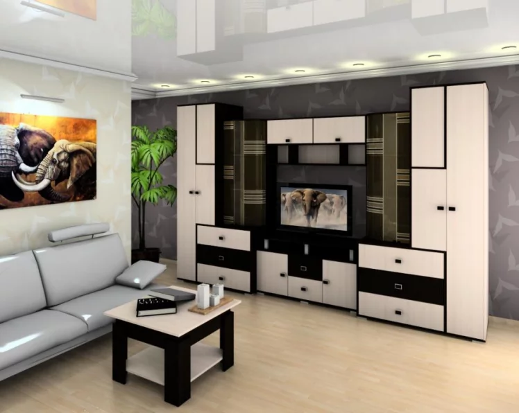 Стол журнальный SN045 Дуб молочный/Венге_2