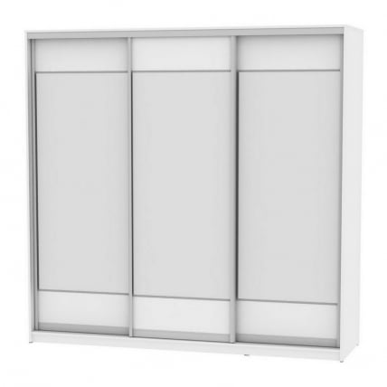 Шкаф-купе B-230х235х60-1(Белый-D8D8D8)_0