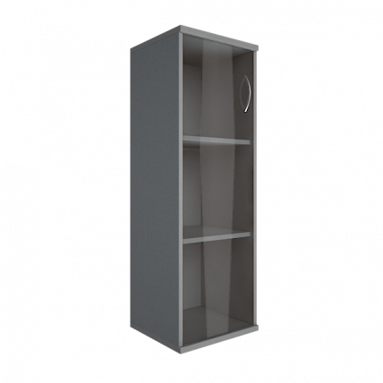 Шкаф средний узкий левый Riva А.СУ-2.4 Л Клен/Металлик_0