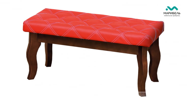 Банкетка «Болеро» 900/2 Кожа Terra 105/Дуб беленый_0