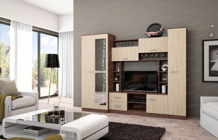 Гостиная Марта-11 (Эра) Ясень шимо темный/Ясень шимо светлый_0