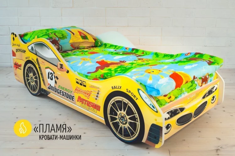 Кровать-машинка Пламя_2