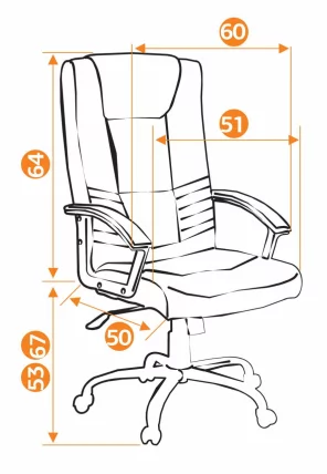 Кресло руководителя Maxima хром (бежевый 36-34)_3