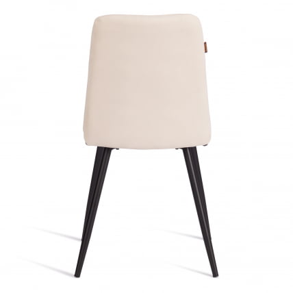 Стул обеденный Asti флок , 47х54х86, молочный, 4_3