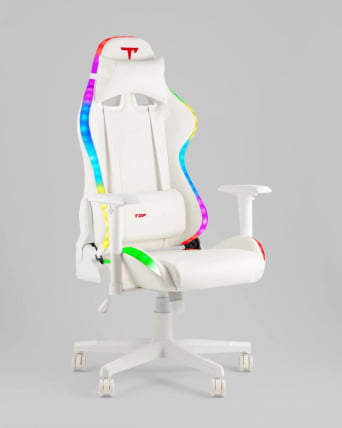 Кресло спортивное с подсветкой ТопЧаирс ГММ-080 белый / TopChairs GMM-080_12