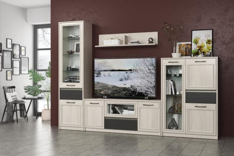 Тумба под ТВ Лиана 45.16 Ясень анкор светлый_2