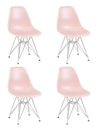 Стул обеденный ДОБРИН ДСР (ножки хром, цвет светло-розовый (ПК-02)) 4 шт / DOBRIN DSR (PK-02))_0