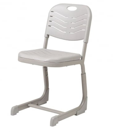 Стул ученический регулируемый пластиковый (рост 5-7) Белый_0