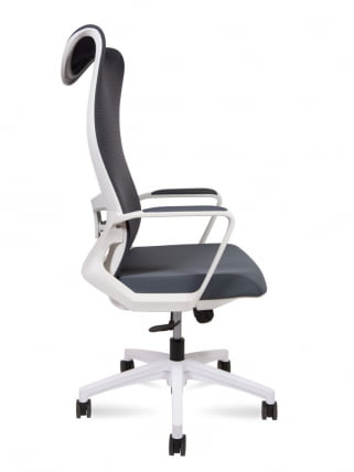 Кресло офисное WAVE AM3-H(WHITE) Серый_2