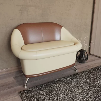 Диван Орион 6-5154 Бежевый/коричневый_1