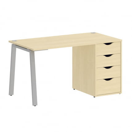 Стол письменный HOME OFFICE VR.SP-3-138.4.A Клен/Серый металл_0