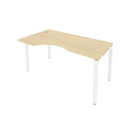 Стол письменный METAL SYSTEM Б.СА-1 Л Акация/Белый_0