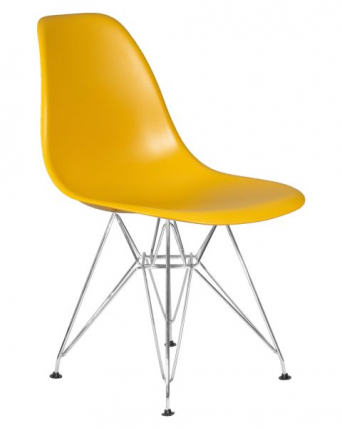 Стул обеденный ДОБРИН ДСР (ножки хром, цвет горчичный (Й-03)) 4 шт / DOBRIN DSR (Y-03))_1