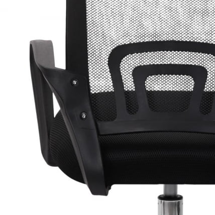 Кресло CРОМЕКС (КРОМЕКС) Топ CХ-695 ХРОМ сетка/ткань ТВ черное / CROMEX Top CH-695 TW_8