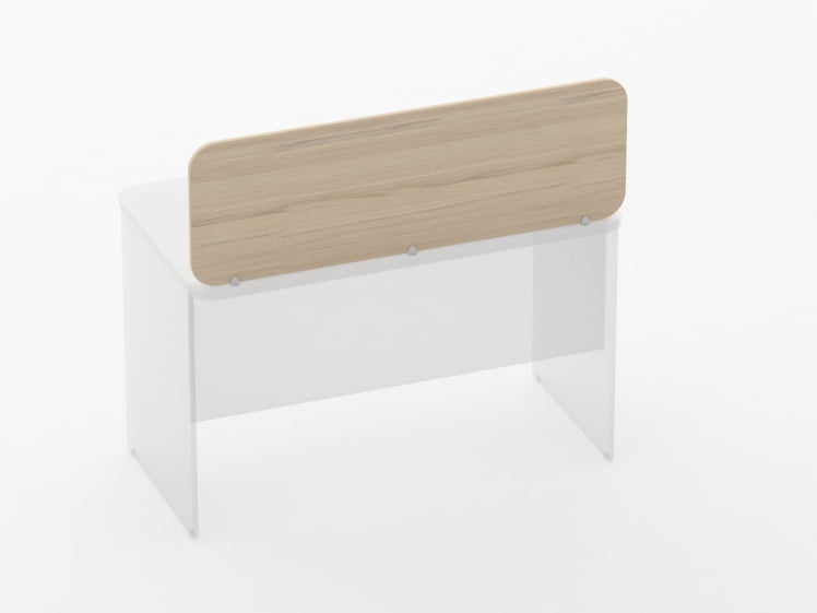 Экран разделительный прямой Glassy 5.14.12 Дуб молочный_1