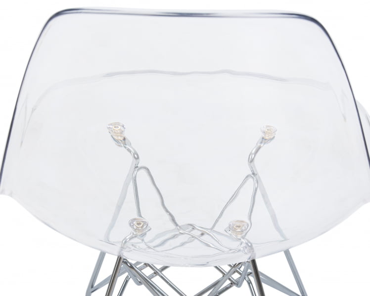 Стул обеденный DOBRIN DSR CASPER ножки хром Прозрачный_7
