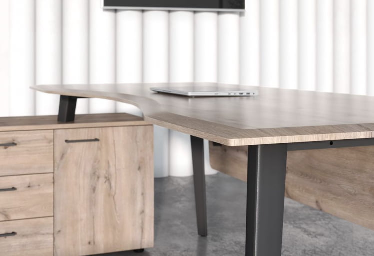 Кабинет руководителя JAY №4 Дуб Каньон Антрацит_1