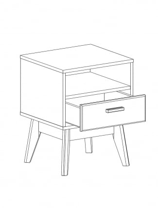 Тумба Калгари 04 Дуб натуральный светлый-белый матовый_1