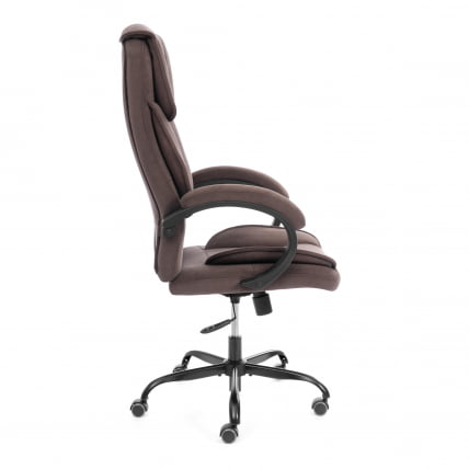Кресло руководителя OREON metalBL велюр, коричневый, 6_1