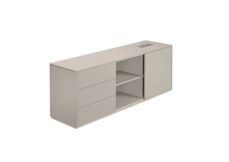 Тумба опорная 1700 левая Atlas NZ-0231.GS.GS.L Серый камень_0